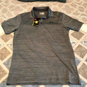 Blue Under Armor Small (Loose Fit) Golf Shirt.